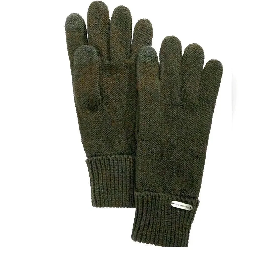 Set of 2 Steve Madden Men’s Solid Boyfriend Touch Gloves (Green, Black)